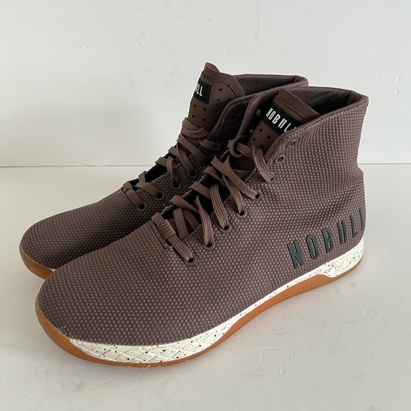 NOBULL Outwork High-Top Strength Training Shoes Brown SuperFabric M 10/W 11.5 - Picture 1 of 9